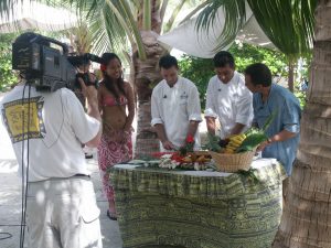 Daniel Daoulas participe à une émission culinaire américaine à TAHITI